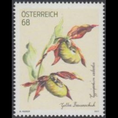 Österreich MiNr. 3328 Treuebonusmarke, Gelber Frauenschuh (68)