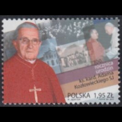 Polen Mi.Nr. 4513 100.Geb. Adam Kozlowiecki, mit Johannes Paul II (1,95)