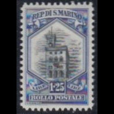 San Marino Mi.Nr. 154 Freim. Nationale Symbole, Regierungspalast (1.25)