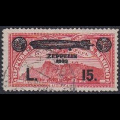 San Marino Mi.Nr. 196 Flugpostmarke Luftschiff Graf Zeppelin (15 a.2.60)