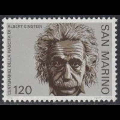 San Marino Mi.Nr. 1174 100.Geb. Albert Einstein (120)