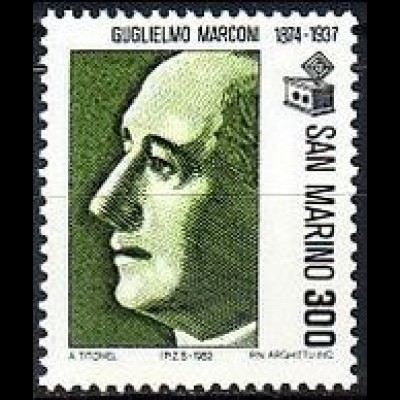 San Marino Mi.Nr. 1258 Freim. Wissenschaftspionier Marconi, Funktechniker (300)
