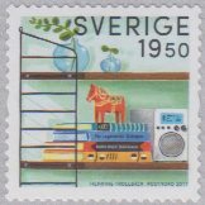 Schweden MiNr. 3157 Alte Gebrauchsgegenstände, Wandregal, skl (18,50)