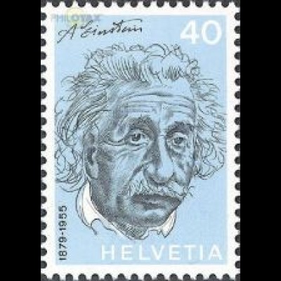 Schweiz Mi.Nr. 982 Porträtmarken, Albert Einstein, Physiker (40)