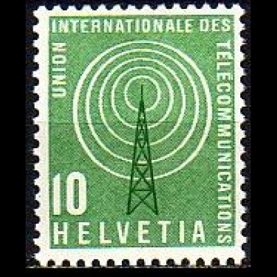 Schweiz ITU Mi.Nr. 2 Sendeturm und Antennen (10)