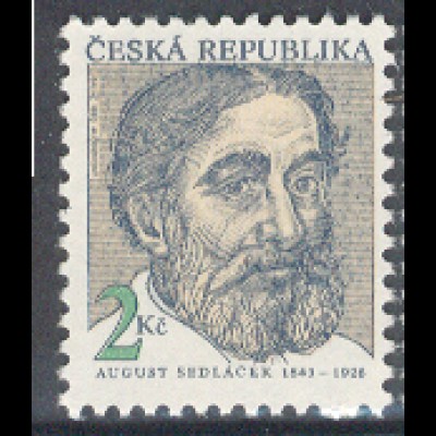 Tschechien Mi.Nr. 21 August Sedlacek, Historiker (2Kc)