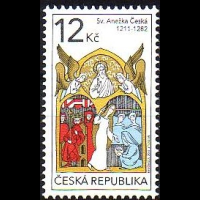 Tschechien Mi.Nr. 667 800. Geb. der heiligen Agnes von Böhmen (12)