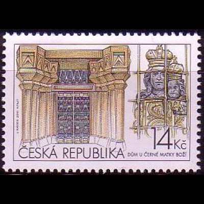 Tschechien Mi.Nr. 670 Kubistisches Haus "Zur schwarzen Madonna" (14)