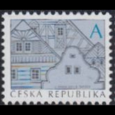 Tschechien Mi.Nr. 673 Freim. Volksarchitektur, Dörflicher Giebel (A)