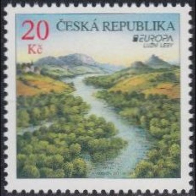 Tschechien Mi.Nr. 679 Europa 11, Der Wald, Auwald (20)