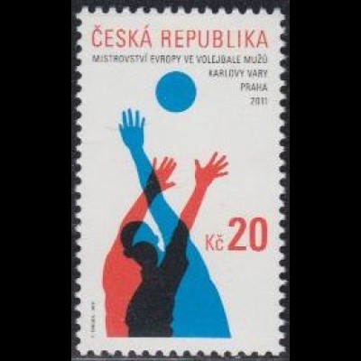 Tschechien Mi.Nr. 689 Volleyball-EM Karlsbad und Prag (20)