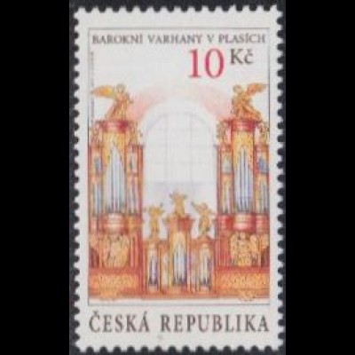 Tschechien Mi.Nr. 696 Historische Orgel Zisterzienserkloster Plasy (10)