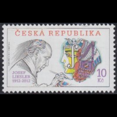 Tschechien Mi.Nr. 707 Tradition tschech.Briefmarkengestaltung, Entwurf (10)