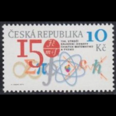 Tschechien Mi.Nr. 713 150Jahre Union tsch. Mathematiker und Physiker (10)