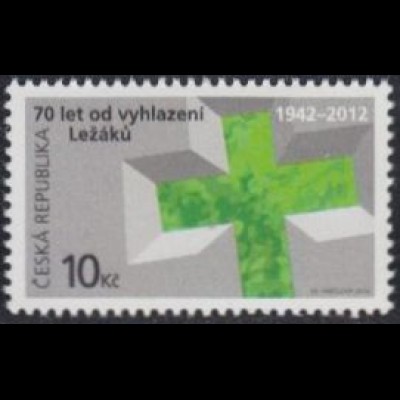 Tschechien Mi.Nr. 722 70.J.tag Vernichtung von Lezáky (10)