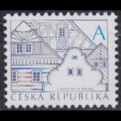 Tschechien Mi.Nr. 752 Freim. Volksarchitektur, Dörfliche Giebel (A)