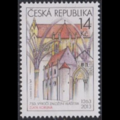 Tschechien Mi.Nr. 759 Schönheiten der Heimat, Kloster Zlatá Koruna (14)