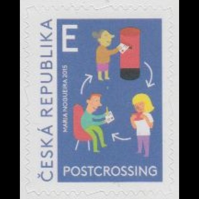 Tschechien Mi.Nr. 857 Postkartennetzwerk Postcrossing, skl. (E)