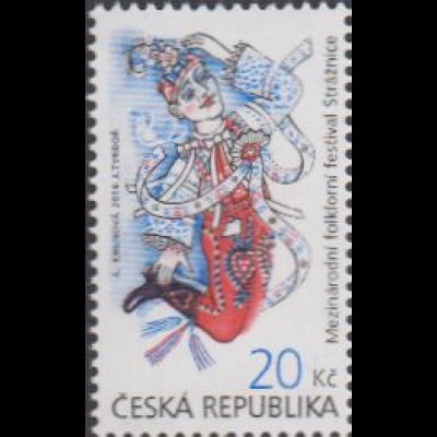 Tschechien MiNr. 888 Int.Folklorefestival, Verbunk-Tänzer (20)