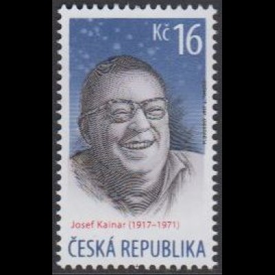 Tschechien MiNr. 927 Josef Kainar, Schriftsteller (16)