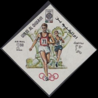 Umm al-Kaiwain Mi.Nr. 269B Olympia 1968 Mexiko, Langstreckenlauf (2,50)