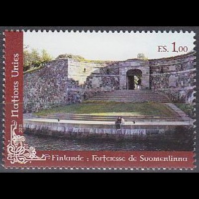 UNO Genf Mi.Nr. 770 UNESCO-Welterbe, Festung Suomenlinna, Finnland (1,00)