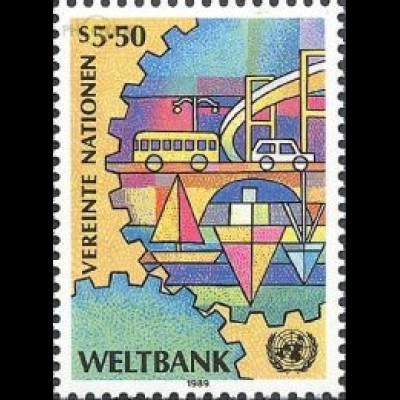 UNO Wien Mi.Nr. 89 Weltbank Verkehrswesen (5,50)