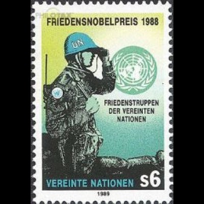 UNO Wien Mi.Nr. 91 Friedensnobelpreis für UNO-Friedenstruppen, Soldat (6)