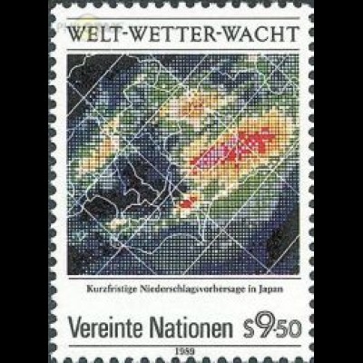 UNO Wien Mi.Nr. 93 Welt Wetter Wacht, Satellitenaufnahmen Japan (9,50)