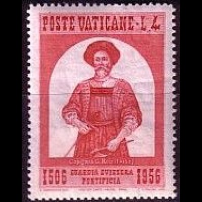 Vatikan Mi.Nr. 250 450 Jahre Schweizergarde Hauptmann Roust (4)