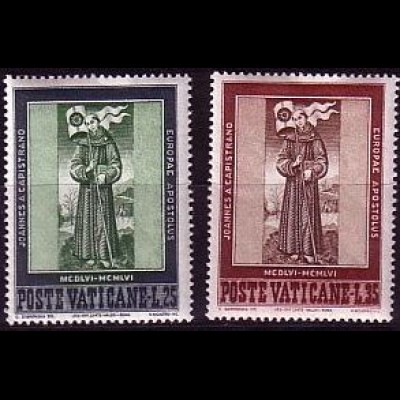 Vatikan Mi.Nr. 261-62 Hl. Johannes von Capistrano (2 Werte)