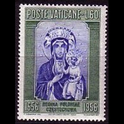 Vatikan Mi.Nr. 264 Marian. Jahr Polens, Schwarze Madonna Tschenstochau (60)