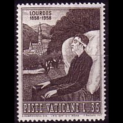 Vatikan Mi.Nr. 286 Marienerscheinung Lourdes, Kranker (35)