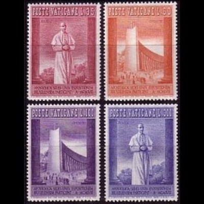 Vatikan Mi.Nr. 288-91 Weltausstellung Brüssel (4 Werte)