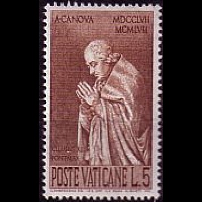 Vatikan Mi.Nr. 296 Antonio Canova, Skulpturen, Klemens XIII. (5)