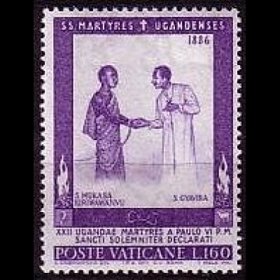 Vatikan Mi.Nr. 476 Heiligspr. Märtyrer von Uganda u.a. Mukase Kiriwawanvu (160)