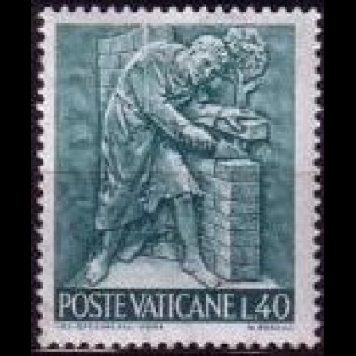 Vatikan Mi.Nr. 495 Freim. Bronzereliefs Arbeit Bauhandwerk (40)