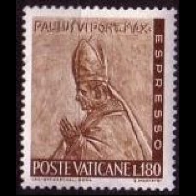 Vatikan Mi.Nr. 501 Eilm. Bronzereliefs Arbeit Paul VI (180)