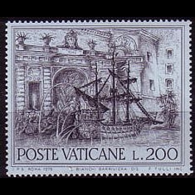 Vatikan Mi.Nr. 662 Europ. Denkmalschutzjahr, Della Galea (Galeere) Brunnen (200)