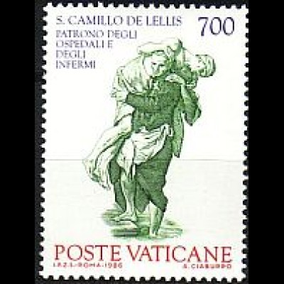 Vatikan Mi.Nr. 894 Schutzpatrone der Kranken Hl. Camillo (700)