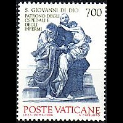 Vatikan Mi.Nr. 895 Schutzpatrone der Kranken Hl. Johannes von Gott (700)