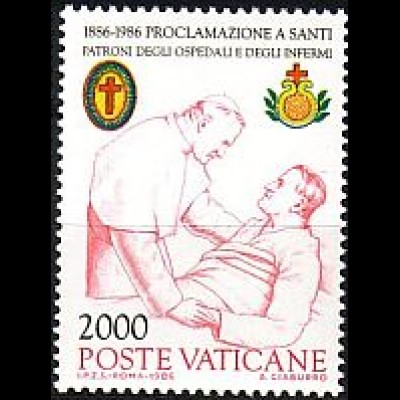 Vatikan Mi.Nr. 896 Schutzpatrone der Kranken Johannes Paul II. + Kranker (2000)
