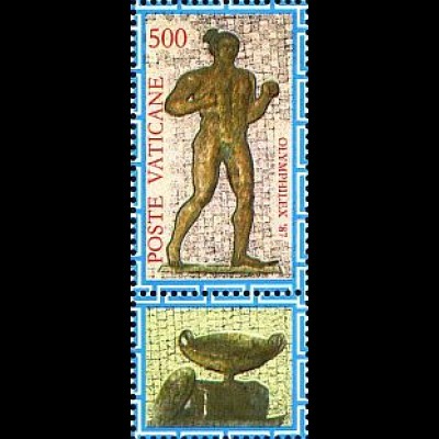 Vatikan Mi.Nr. 921 Int.Briefm.ausst. Olymphilex 87, Athlet (500 a.Block)