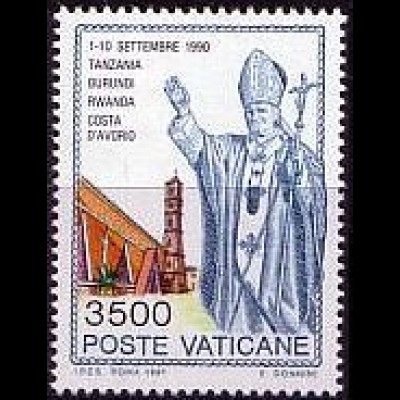 Vatikan Mi.Nr. 1050 Papst Johannes Paul II., Reise nach Afrika (3500)