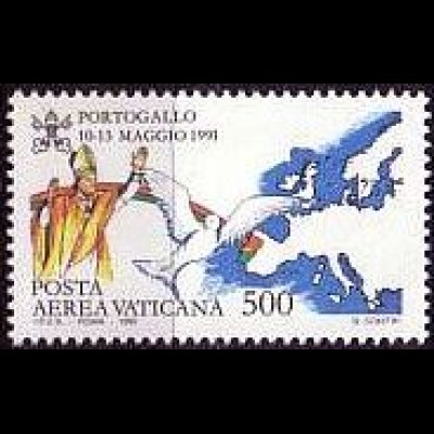 Vatikan Mi.Nr. 1071 Papst Johannes Paul II., Reise nach Portugal (500)