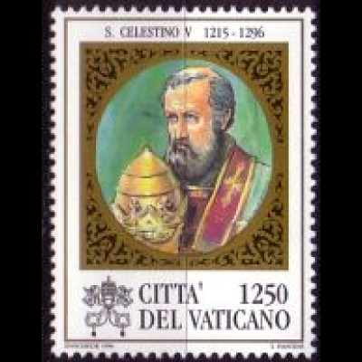 Vatikan Mi.Nr. 1188 700 Todestag Papst Cölestin V., mit Tiara (1250)