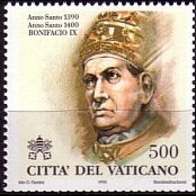Vatikan Mi.Nr. 1236 Päpste z.Zt. d.hl.Jahre, Bonifatius IX. (500)