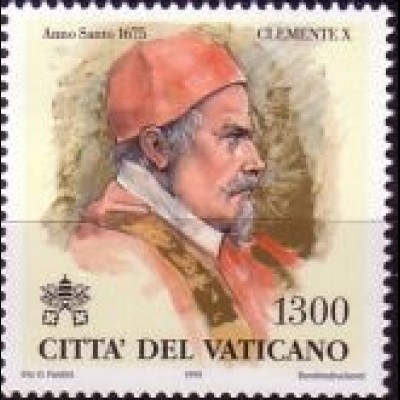 Vatikan Mi.Nr. 1274 Päpste z.Zt. d.hl.Jahre, Klemens X. (1300)