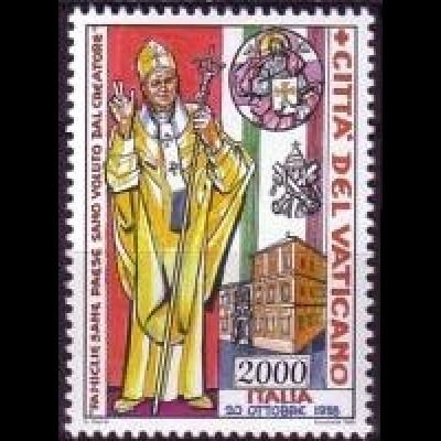 Vatikan Mi.Nr. 1301 Papst Johannes Paul II., Offizieller Besuch Italiens (2000)
