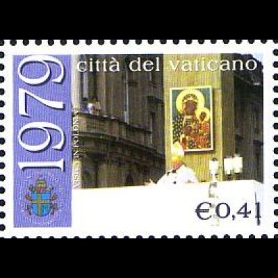 Vatikan Mi.Nr. 1430 25 J. Pont. Johannes Paul II. in Warschau (0,41)